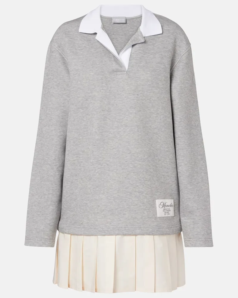 Moncler Minikleid aus Jersey Grau