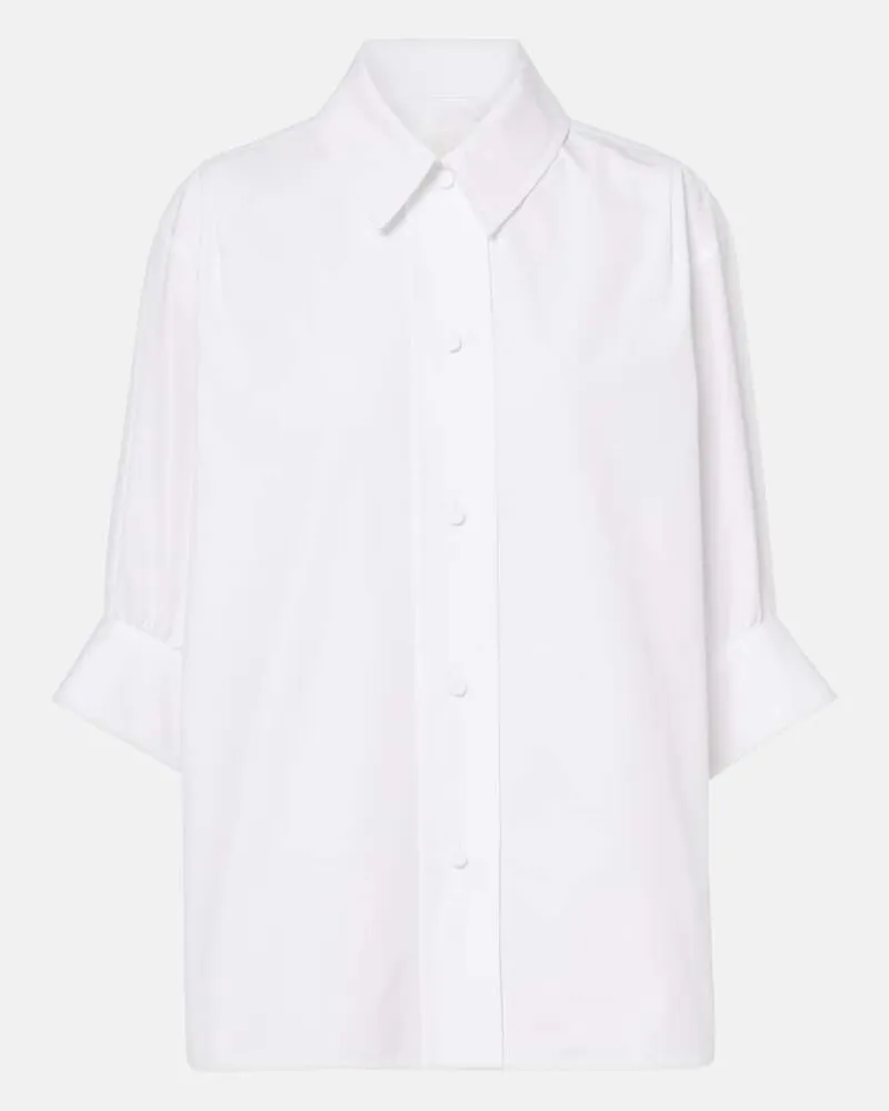 Jil Sander Hemd Boxy aus Baumwolle Weiß
