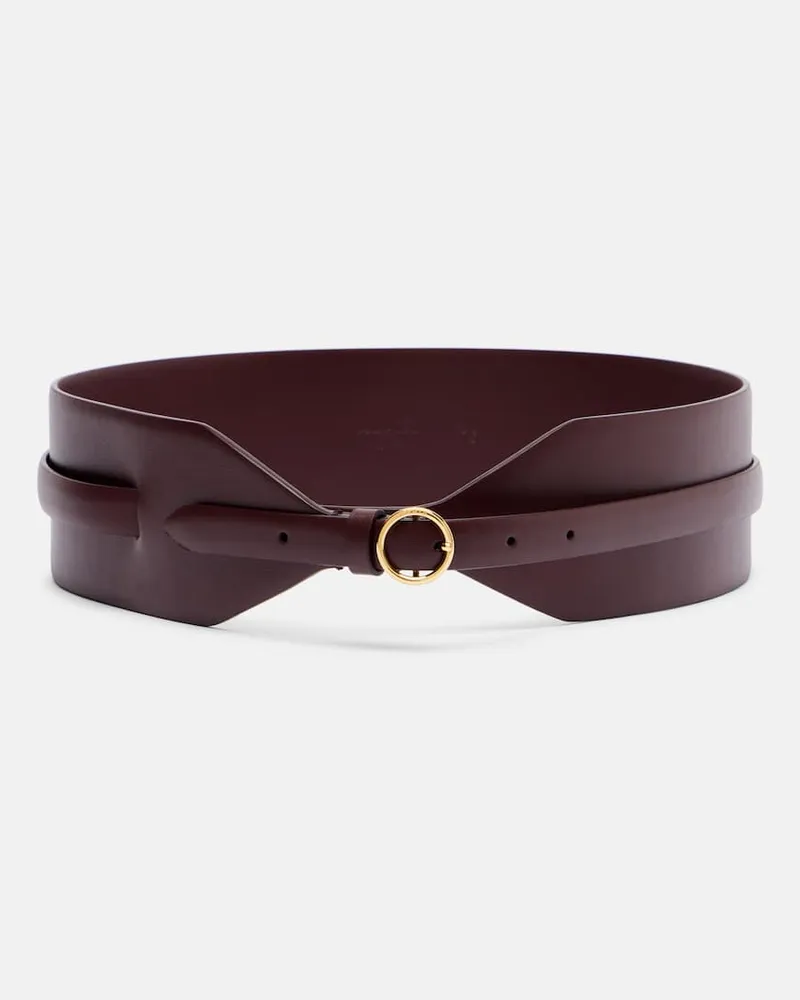 Alaïa Alaïa Gürtel aus Leder Burgund