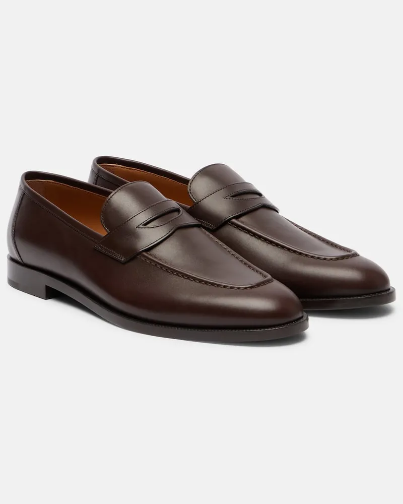 Loro Piana Loafers Sergio aus Leder Braun