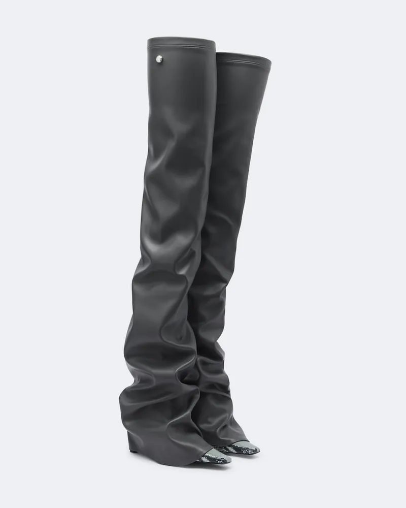 ATTICO Overknee-Stiefel Robin Grau