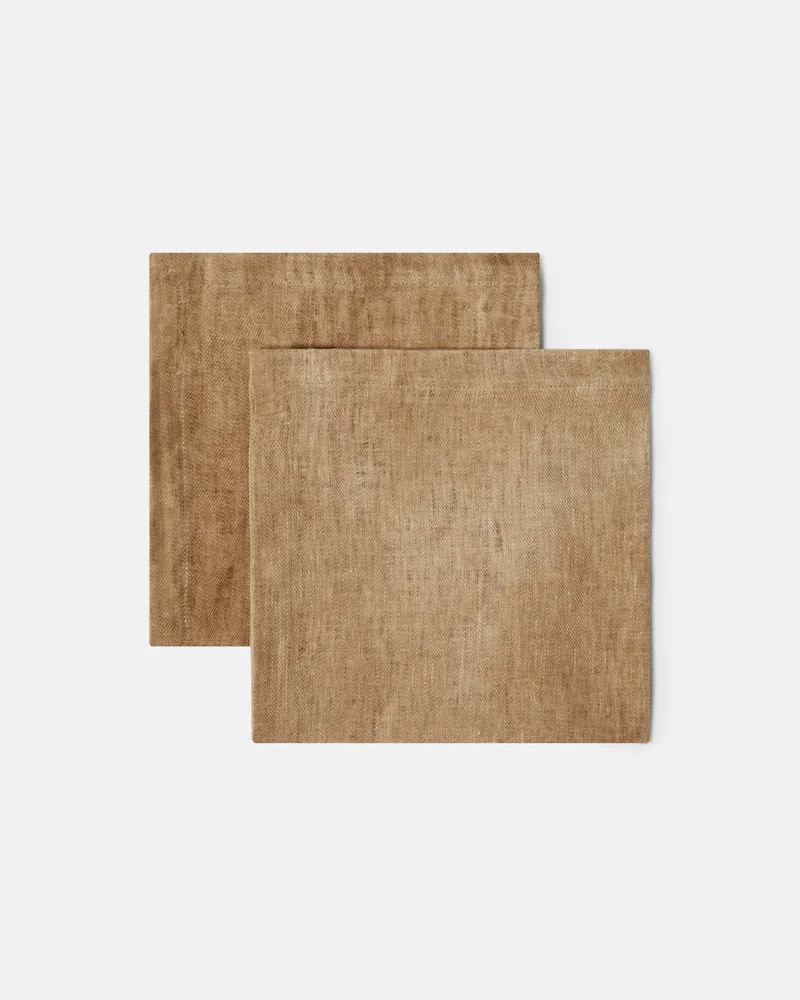 The House of Lyria Set Alfeo aus zwei Servietten Braun