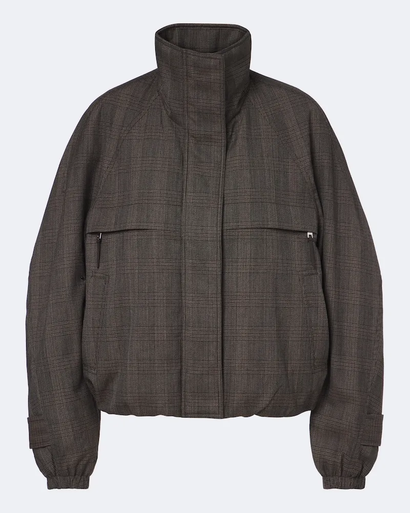 Acne Studios Jacke aus einem Wollgemisch Braun