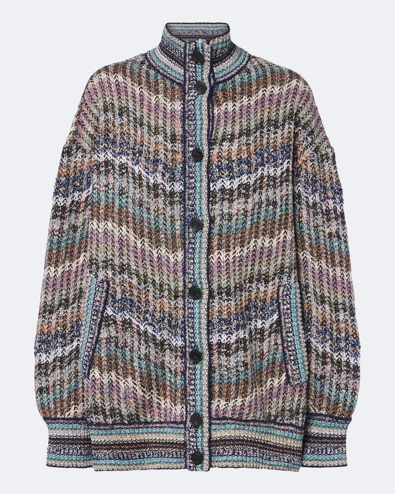 Missoni Cardigan Zigzag aus Strick Multicolor