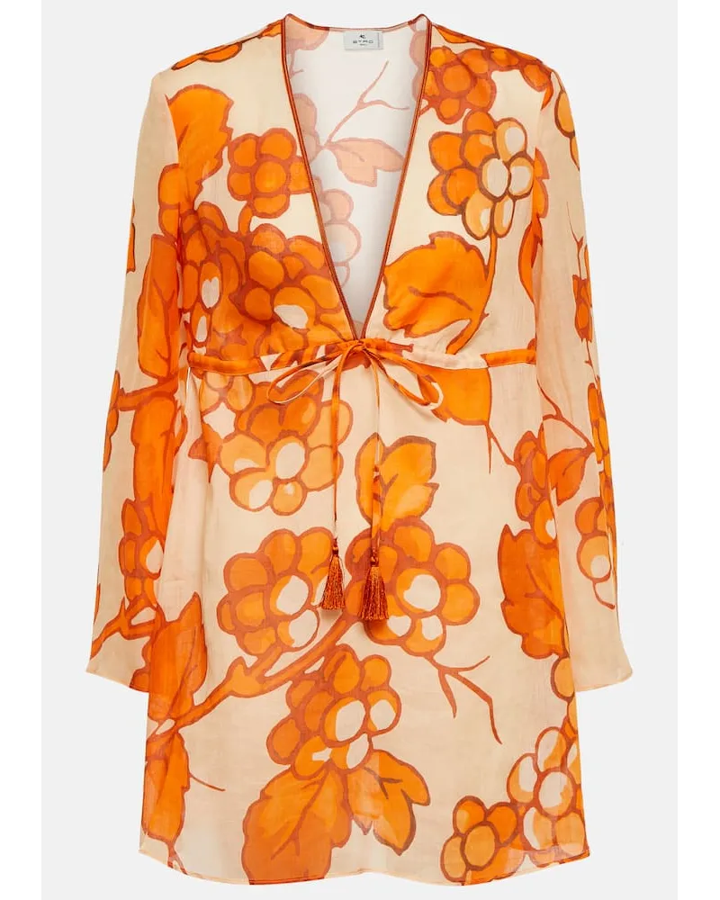 Etro Bedruckte Tunika Orange
