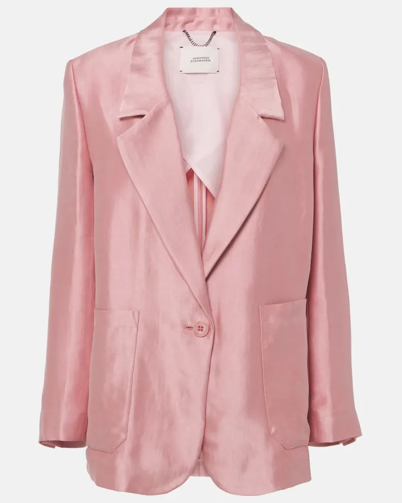 Dorothee Schumacher Blazer Slouchy Elegance aus Satin Rosa