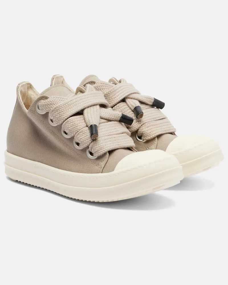 Rick Owens Sneakers Jumbolace aus Canvas Beige