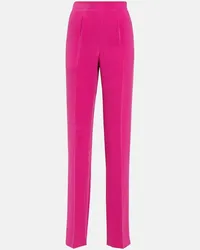 Roland Mouret High-Rise-Hose aus Crepe Pink