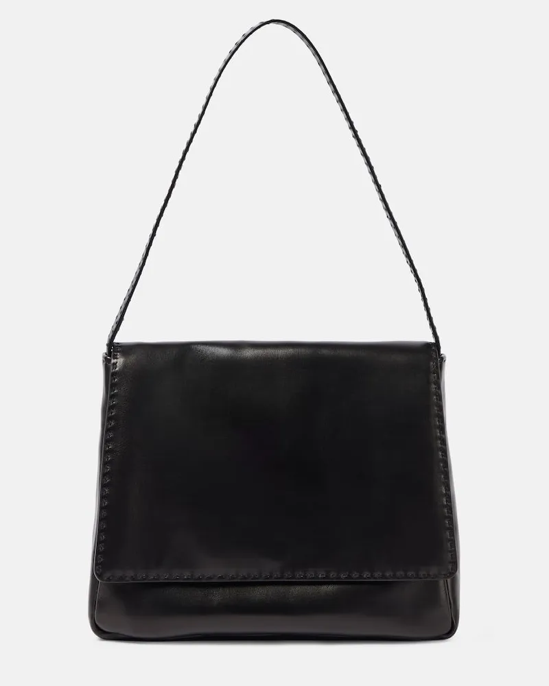 The Row Schultertasche Nuance aus Leder Schwarz