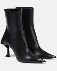 Balenciaga Ankle Boots Hourglass aus Leder Schwarz