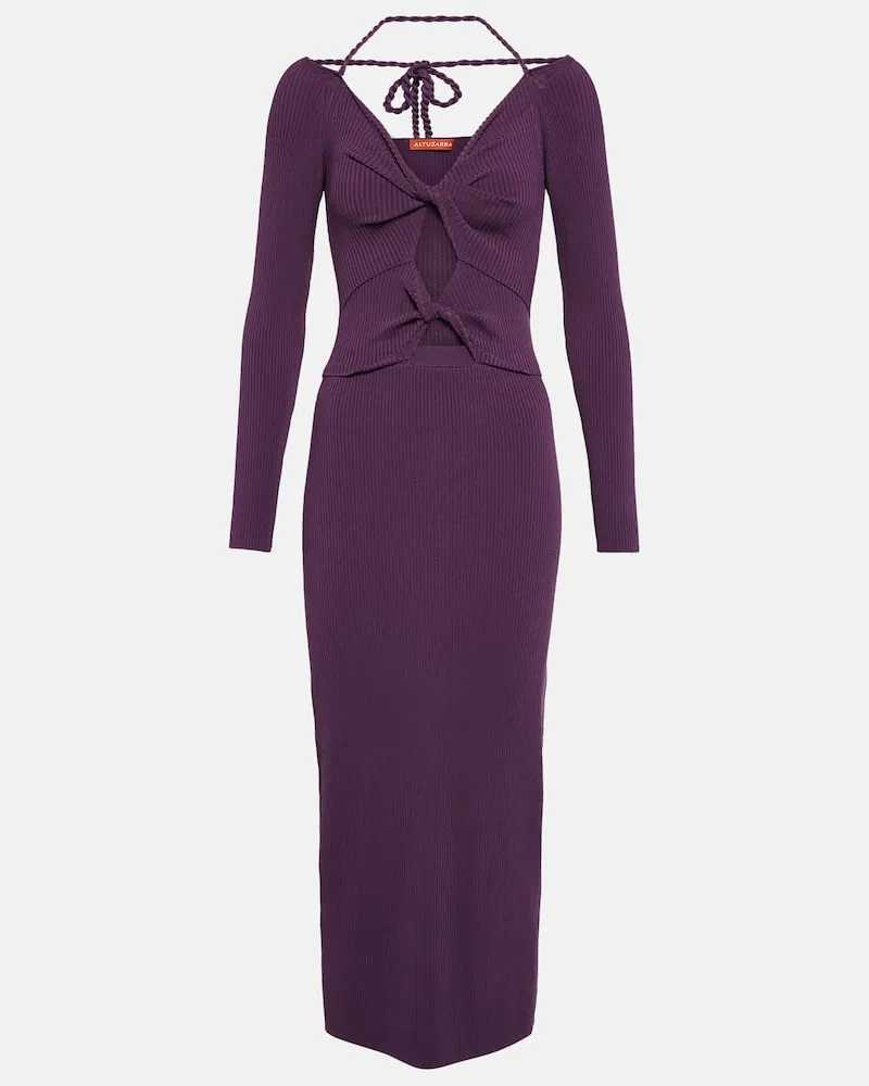 Altuzarra Robe Fotia aus Jersey Violett