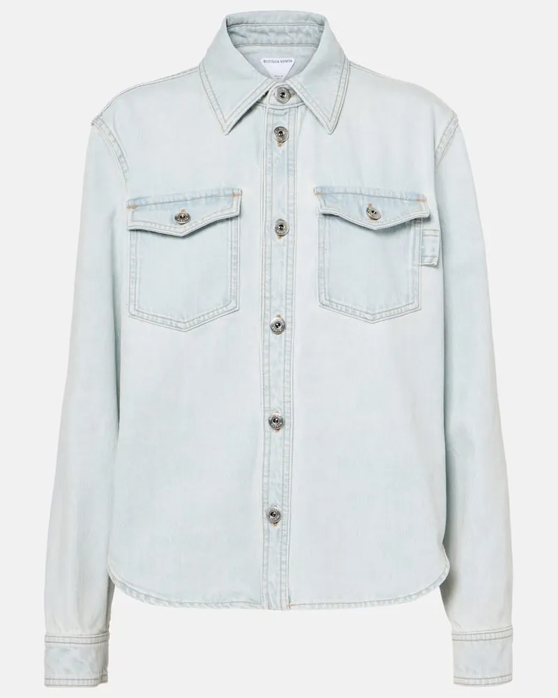 Bottega Veneta Jeanshemd Blau
