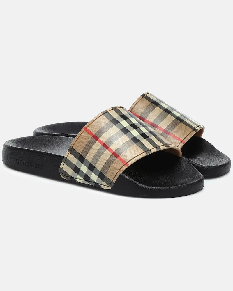 Burberry Pantoletten Vintage Check Beige
