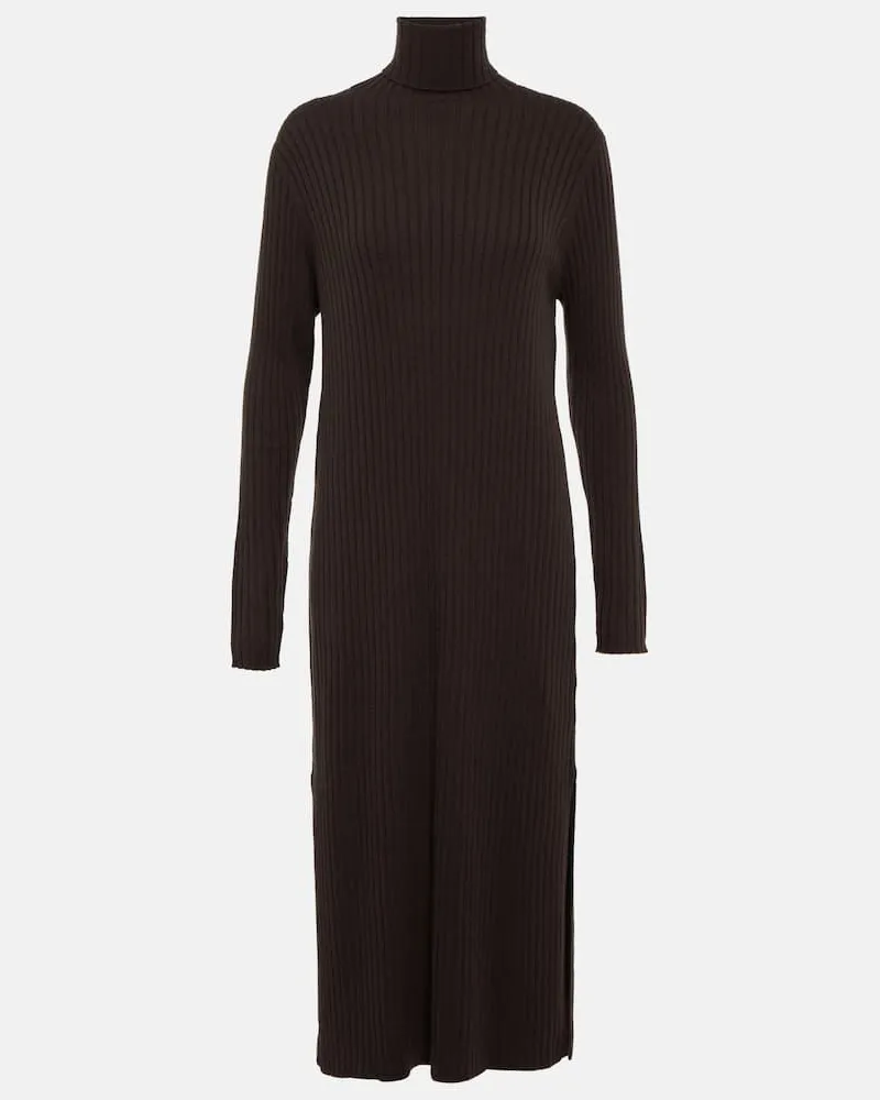 Jardin des Orangers Midikleid aus Kaschmir Neutral