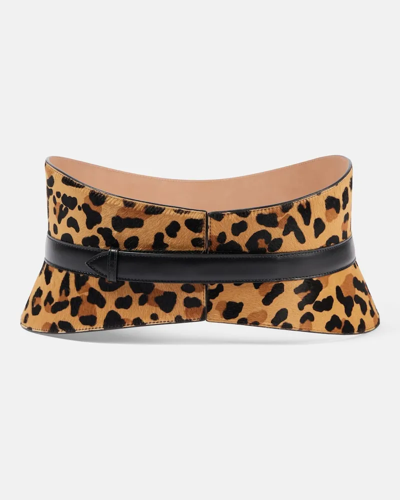 Alaïa Alaïa Gürtel Neo Bustier aus Kalbshaar Braun