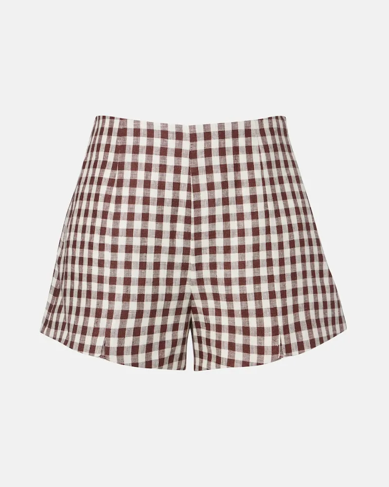 Posse Shorts Sadie aus Leinen Braun
