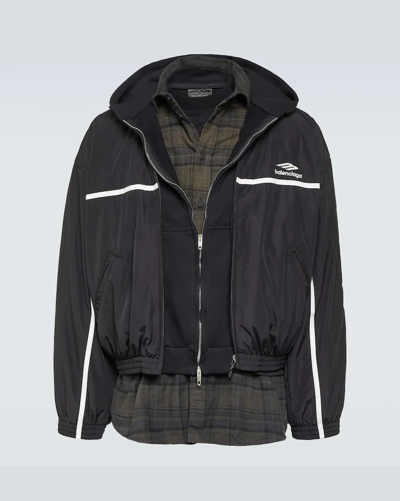 Balenciaga Jacke 3B Sports Icon Schwarz