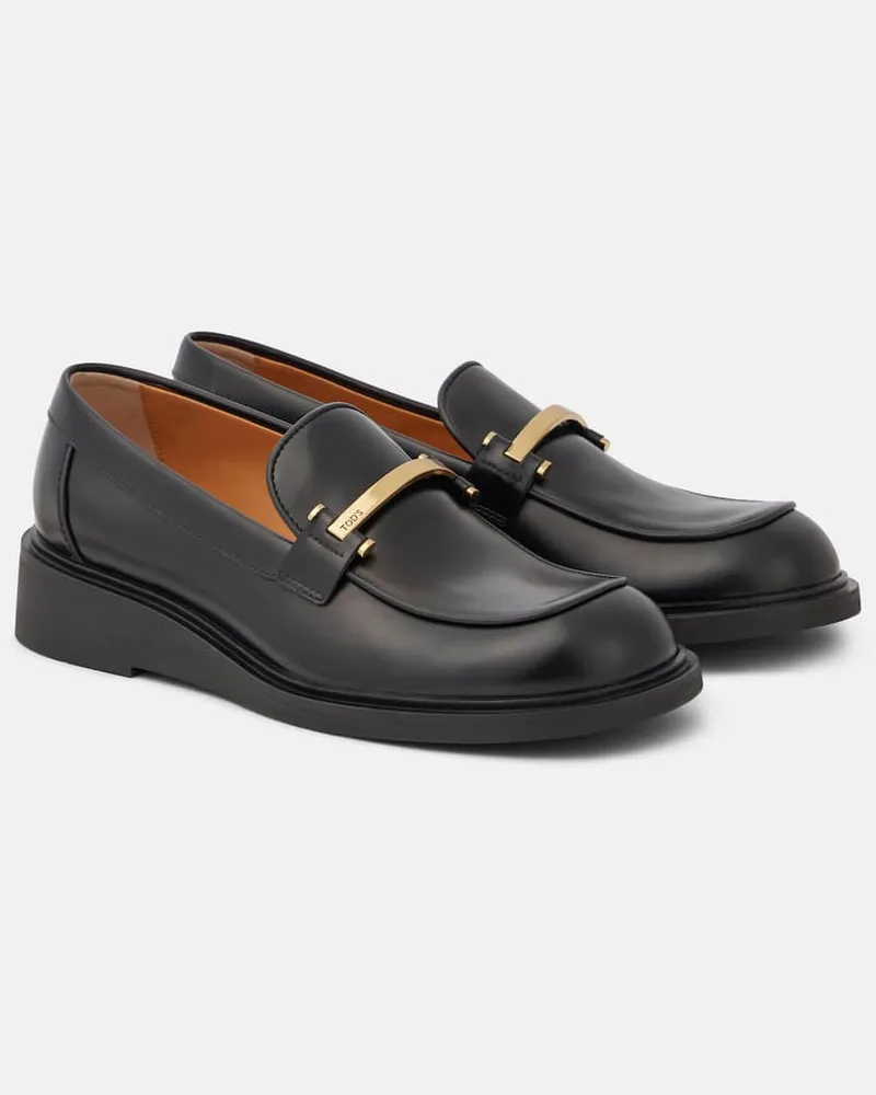 TOD'S Loafers aus Leder Schwarz