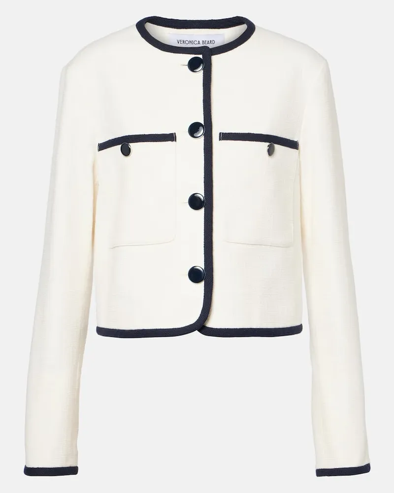 Veronica Beard Jacke Beale aus einem Baumwollgemisch Weiã