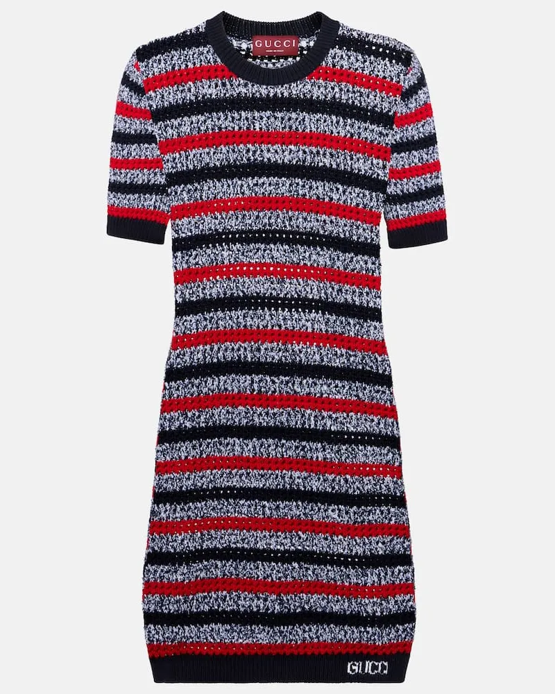 Gucci Minikleid aus einem Baumwollgemisch Multicolor