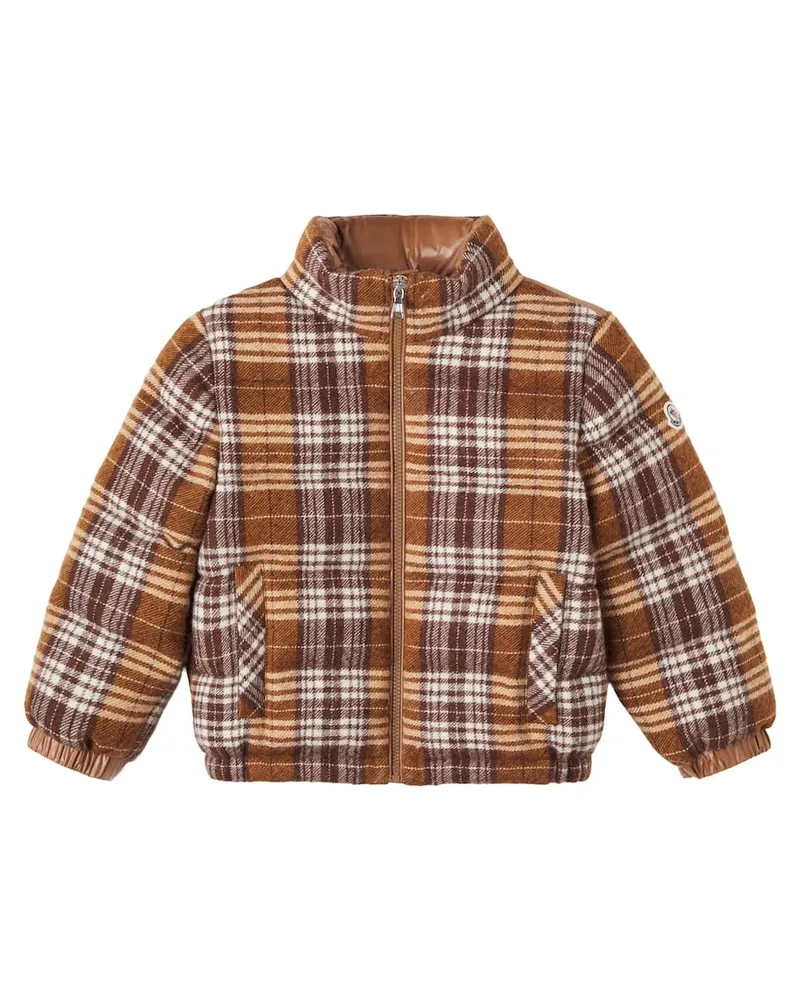 Moncler Daunenjacke Vabi aus Wolle Braun