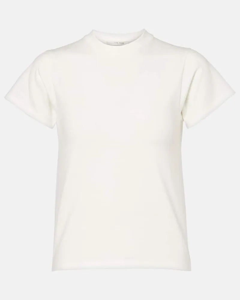 The Row T-Shirt Tommy aus Baumwolle und Seide Weiß