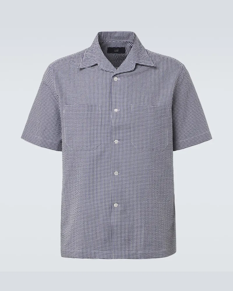 Dunhill Hemd aus Baumwolle Blau
