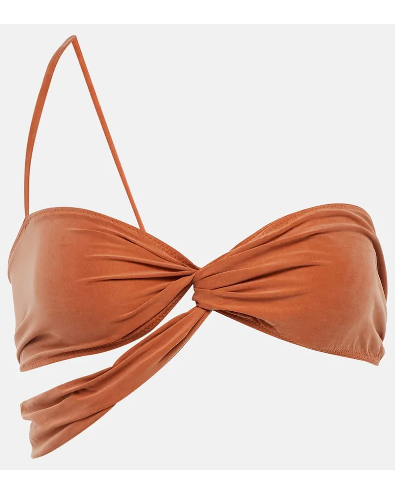 Jacquemus Top Le Bandeau Espelho Orange