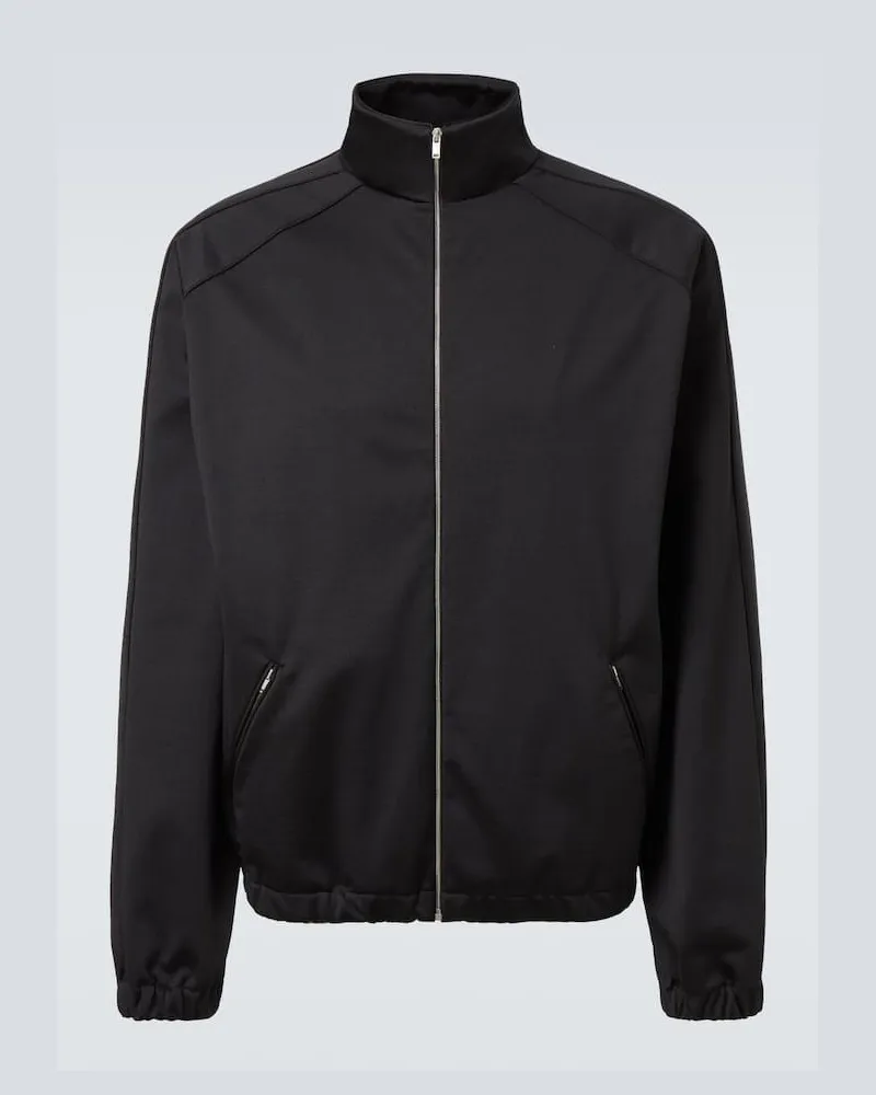 Jil Sander Jacke aus einem Baumwollgemisch Schwarz