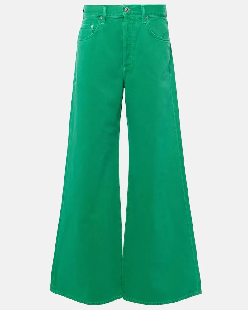 Citizens of humanity Mid-Rise Bootcut Jeans Beverly Slouch Grün