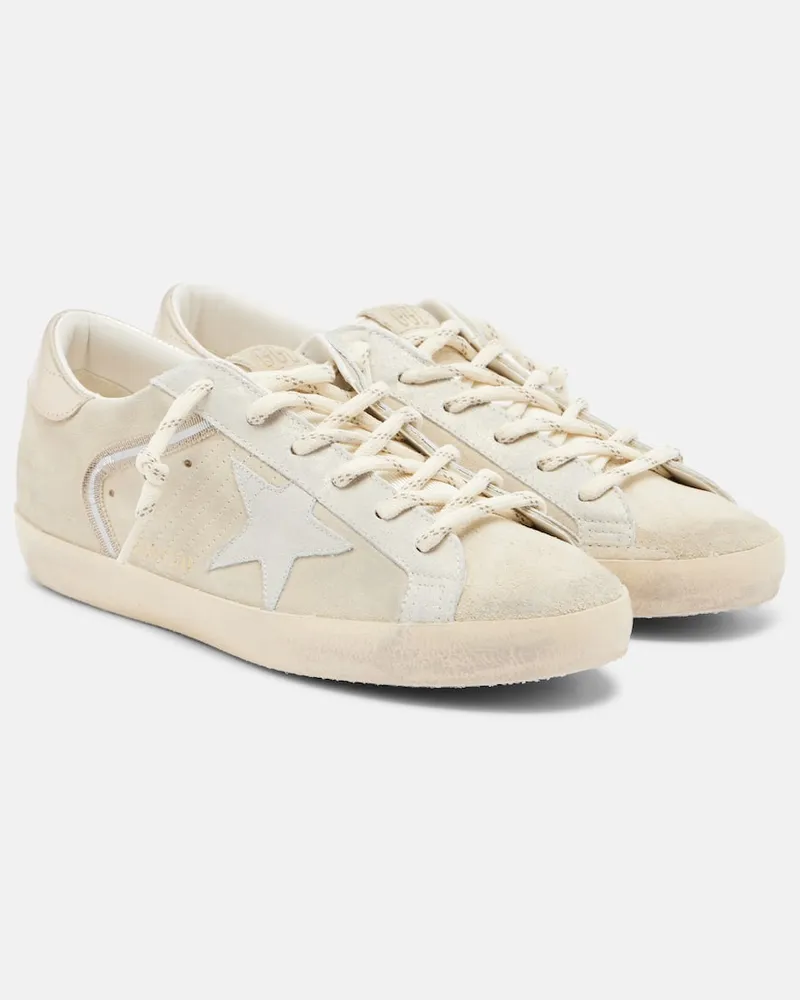 Golden Goose Sneakers Super Star aus Veloursleder Weiß