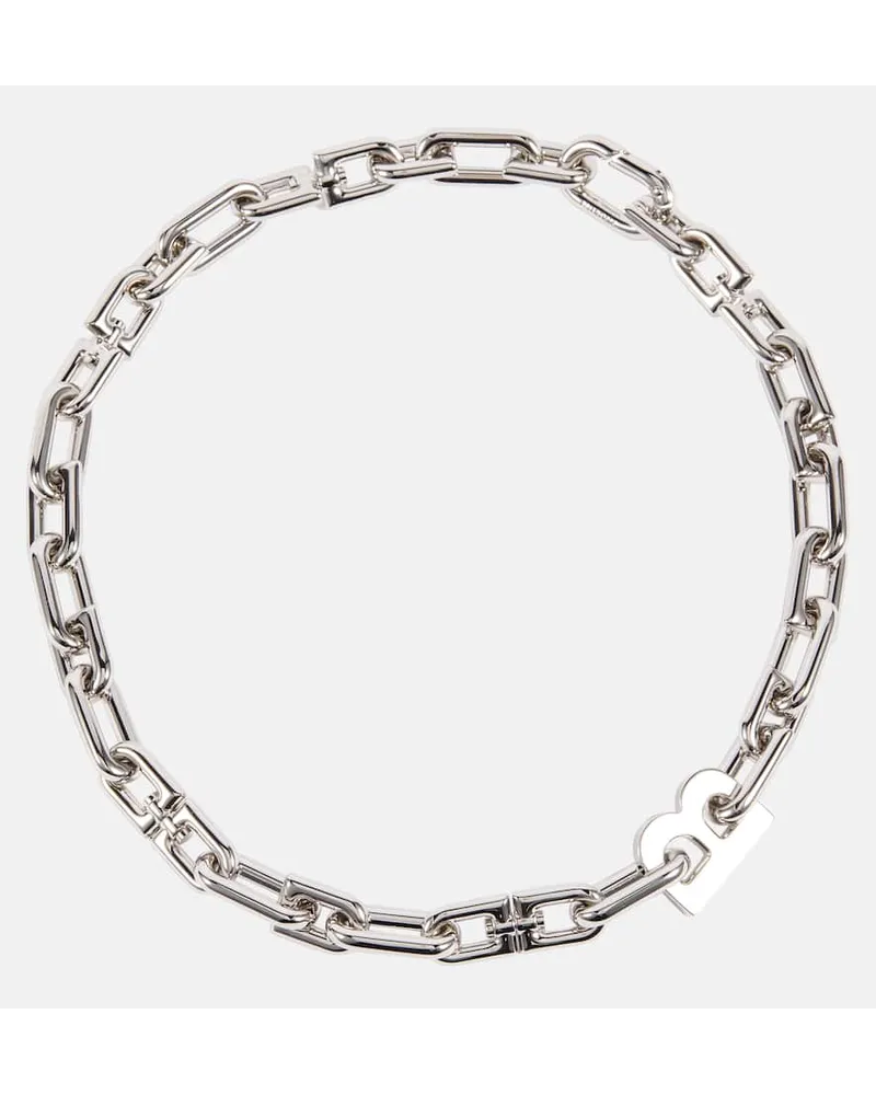 Balenciaga Halskette B Chain Silber