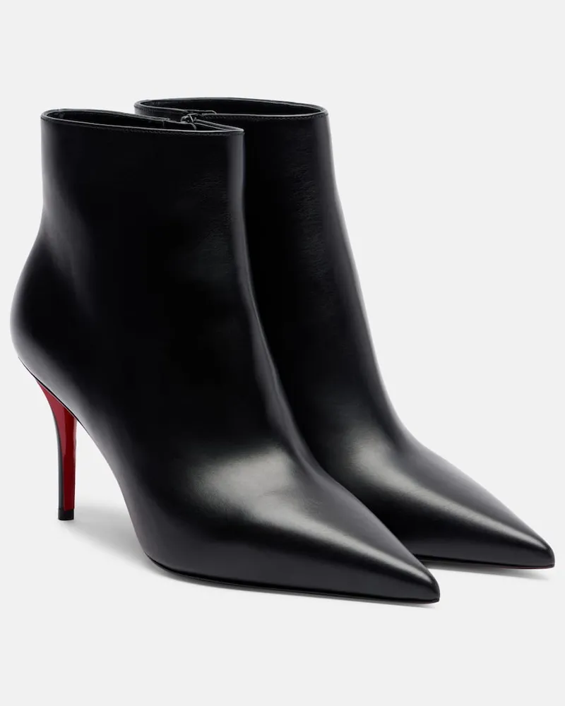 Christian Louboutin Ankle Boots Miss Z 80 aus Leder Schwarz