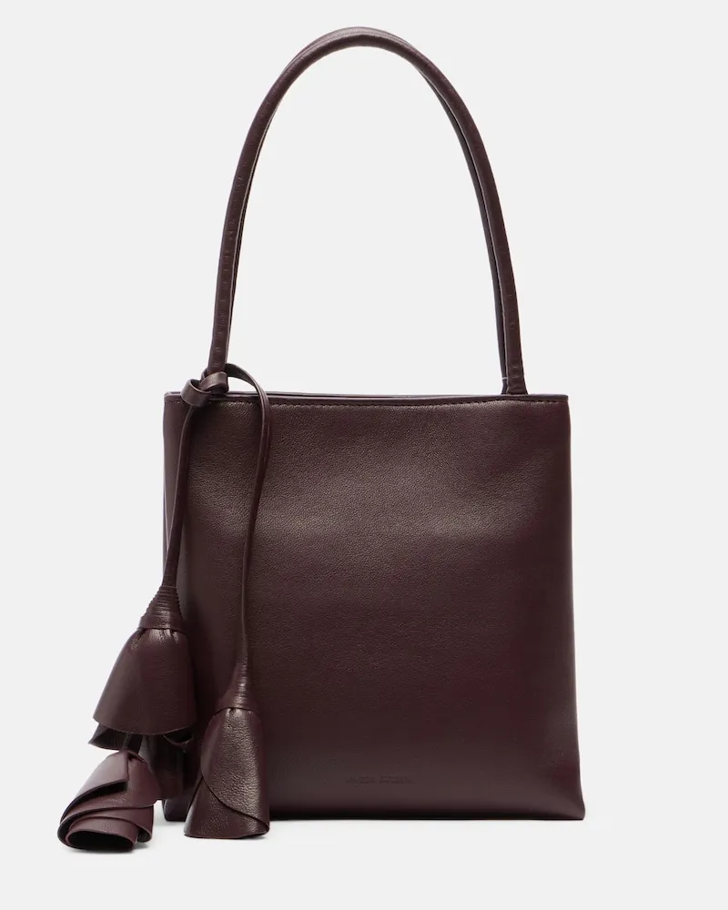 Magda Butrym Schultertasche Julia Small aus Leder Burgunderrot
