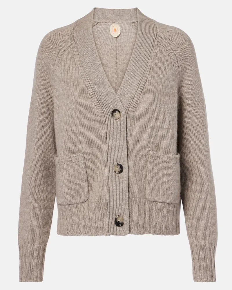 Jardin des Orangers Cardigan aus Wolle und Kaschmir Beige