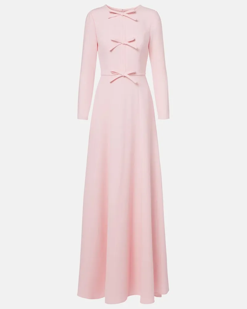 Carolina Herrera New York Robe aus Crêpe Rosa
