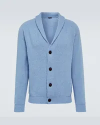 Kiton Cardigan aus Kaschmir Blau