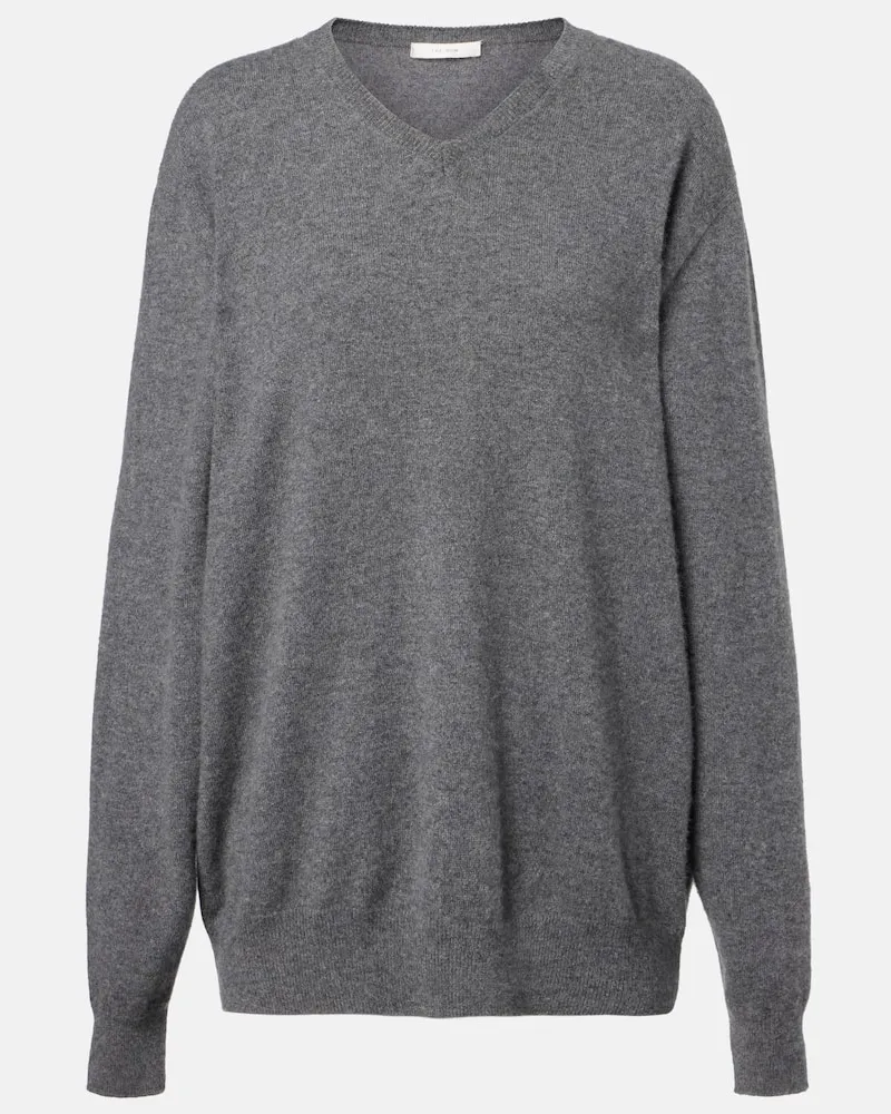 The Row Pullover Ligeia aus Kaschmir Grau