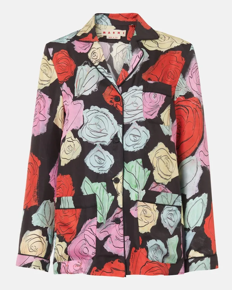 Marni Hemd aus Seide Multicolor