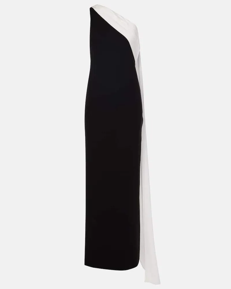 Roland Mouret One-Shoulder-Robe Schwarz