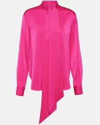 Alex Perry Bluse aus Satin Pink