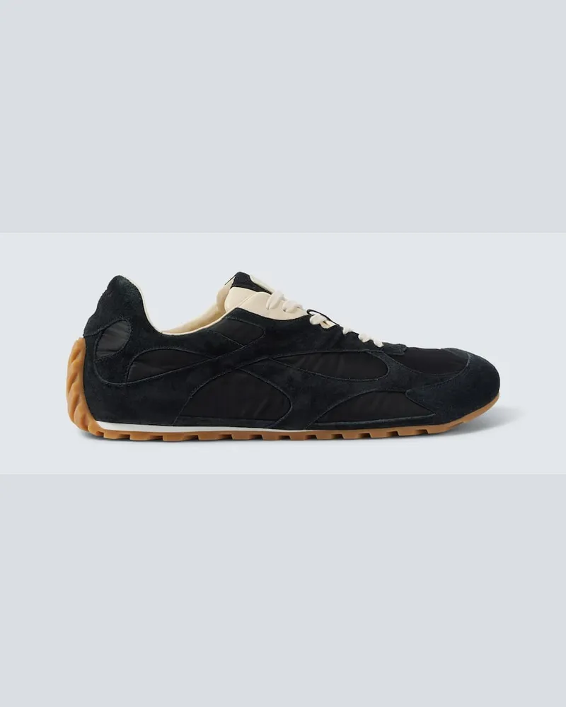 Bottega Veneta Sneakers Orbit Flash mit Veloursleder Schwarz