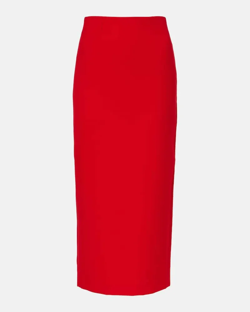 Roland Mouret Bleistiftrock aus Crêpe Rot