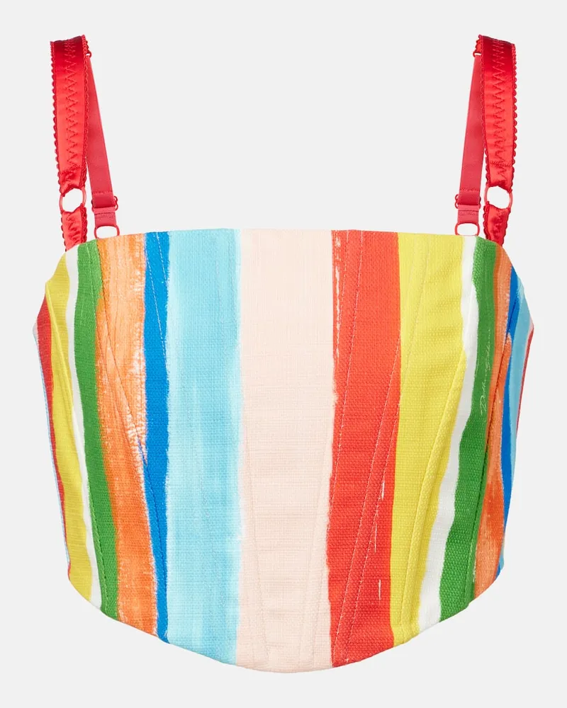 Dolce & Gabbana Top aus einem Baumwollgemisch Multicolor