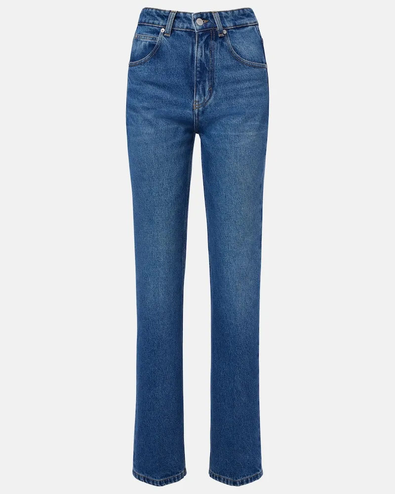 Victoria Beckham Straight Jeans Julia Blau