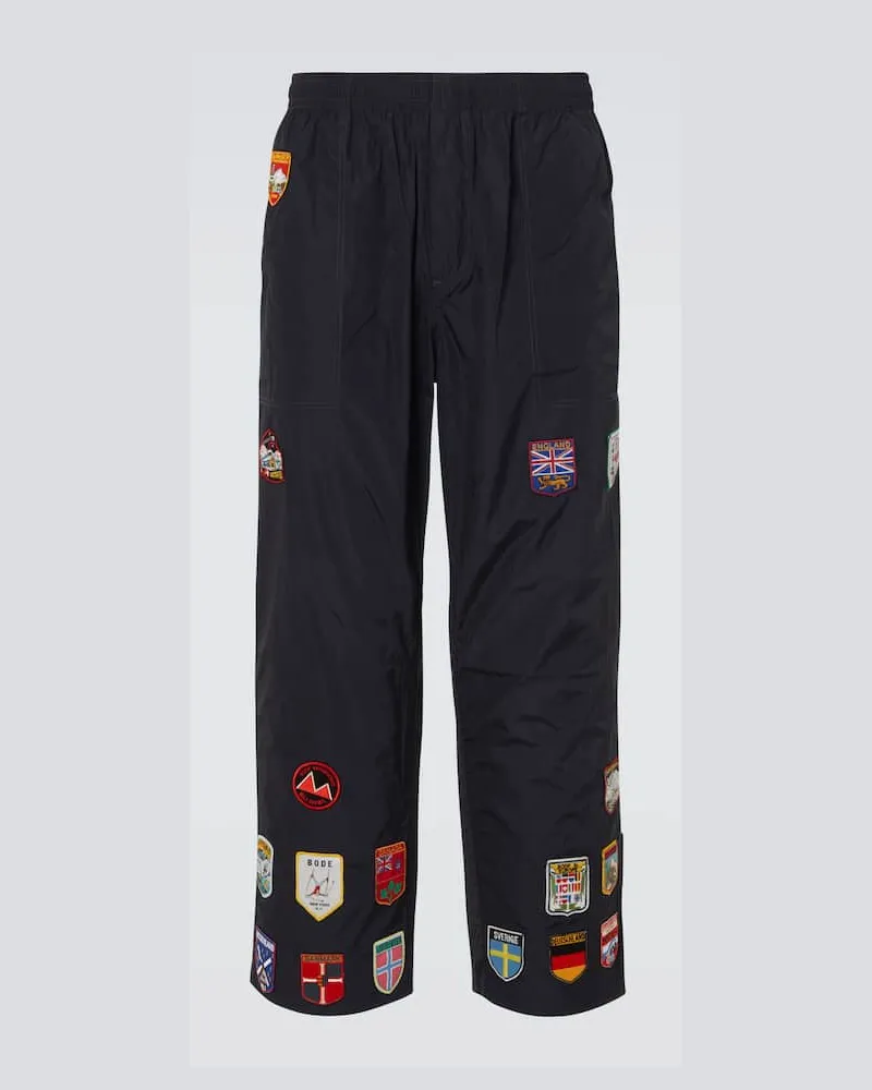 BODE Bestickte Hose Interrail Blau