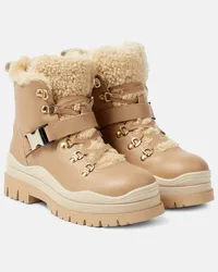 Bogner Schnuerstiefel Arosa aus Leder mit Shearling Braun