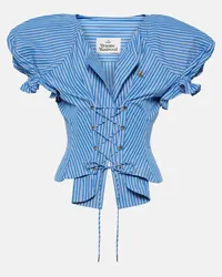 Vivienne Westwood Top Kate aus Baumwolle Blau