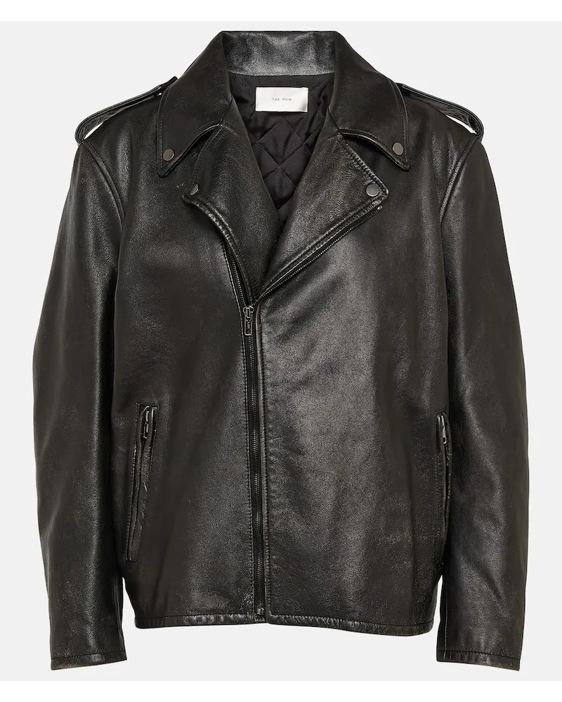 The Row Bikerjacke Catilina aus Leder Schwarz