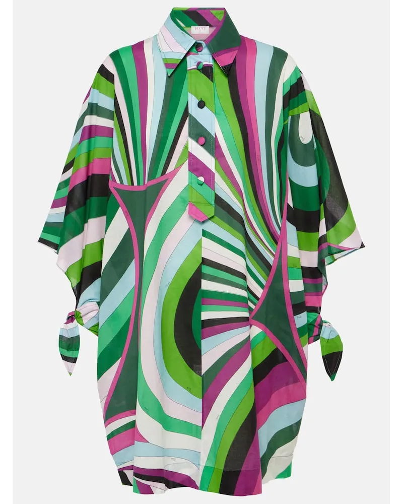 Emilio Pucci Minikleid Iride aus Baumwolle Multicolor